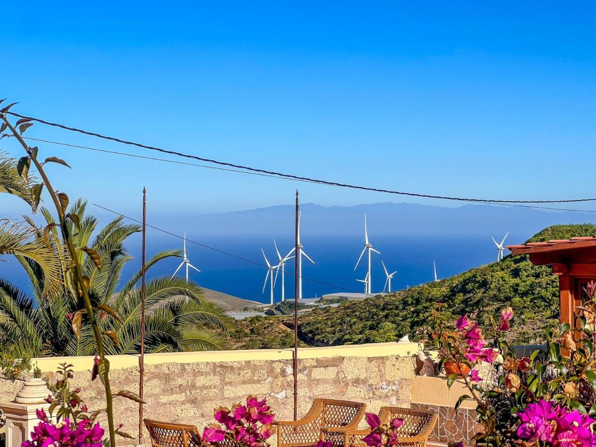 Villa Exquisite Rural House With Garden, Pool And Sea Views à Arico Viejo Extérieur photo